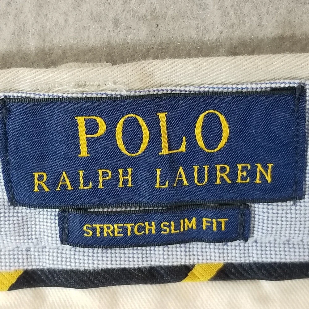 Polo Ralph Lauren Pants Mens 36x30 Beige Polo Classic Chino Straight Stretch